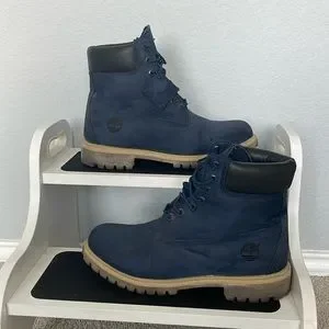 Blue camo timberland boots new arrivals